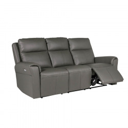 Regent 3 Seater Electric Recliner Leather Ash